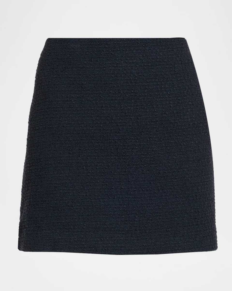 Straight Tweed Mini Skirt
